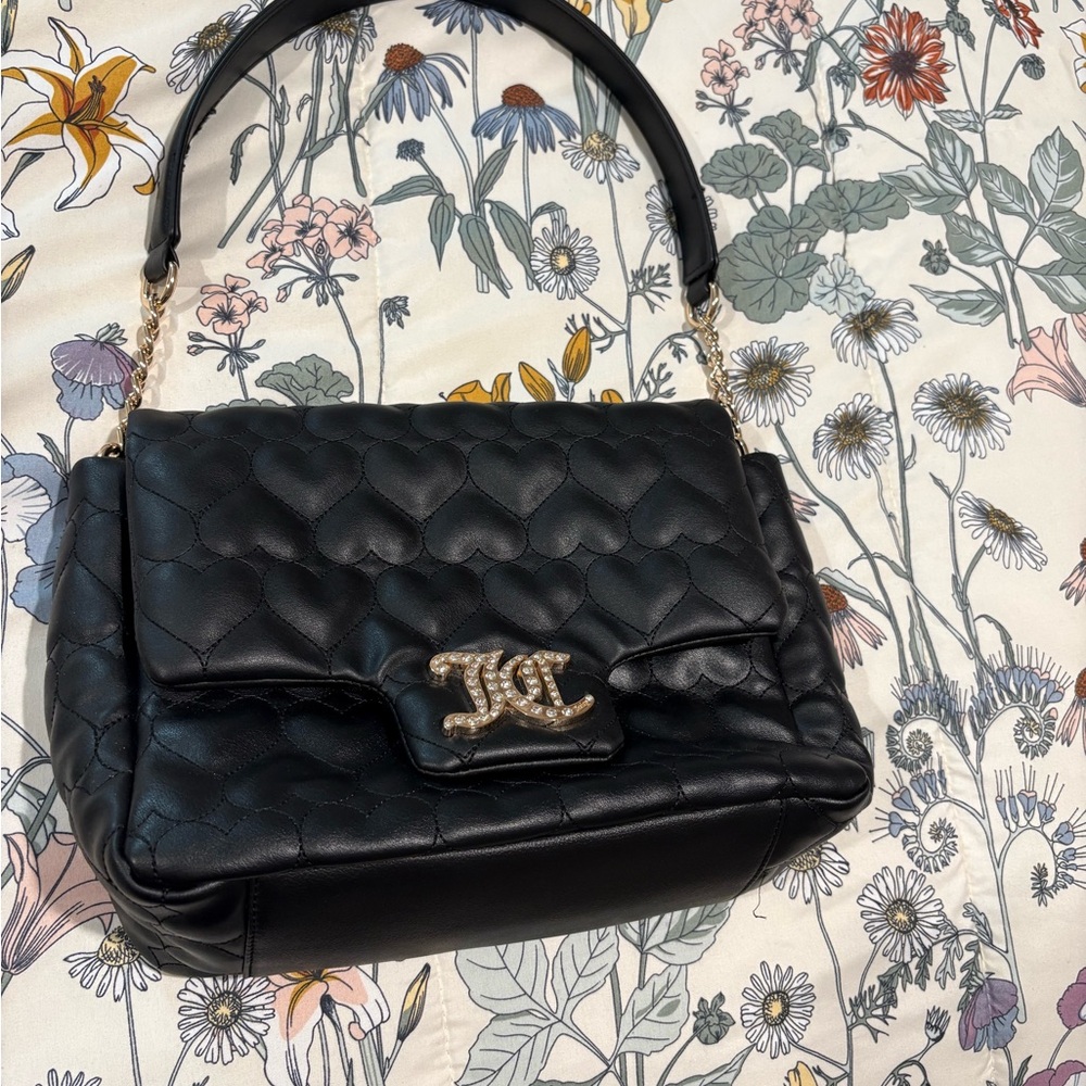 Juicy Couture Black Quilted Shoulder Bag